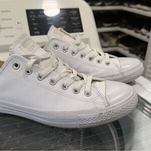 Lether Converse men Classic White Sneakers